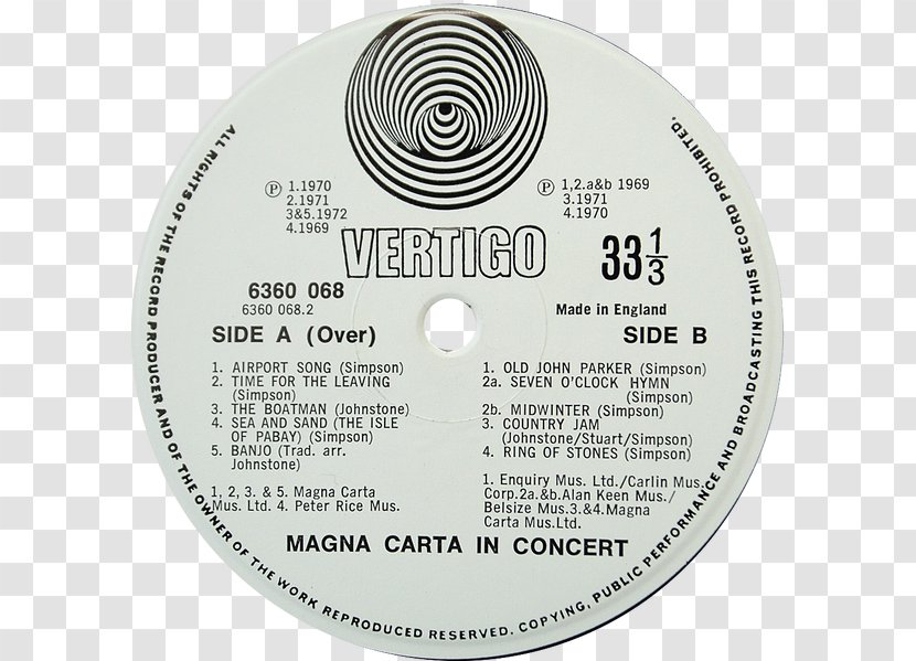 Record Label Phonograph Compact Disc Vertigo Records Gentle Giant Transparent PNG