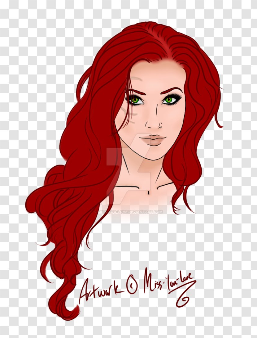 Red Hair Coloring Eyebrow Black - Tree Transparent PNG