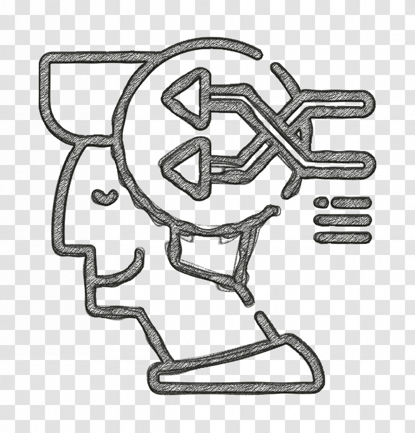 Creative Process Icon Thinking Icon Brain Icon Transparent PNG
