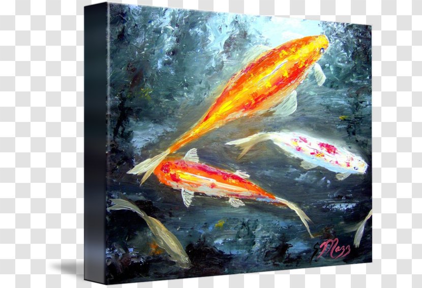 Oil Painting Koi Palette Knives - Watercolor Transparent PNG