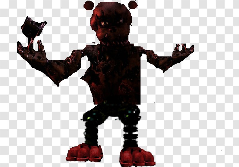 Five Nights At Freddy's 4 2 Nightmare Human Body - Watercolor - Foxy Transparent PNG