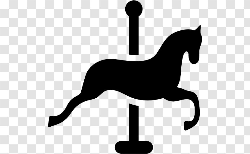 Horse - Black And White Transparent PNG