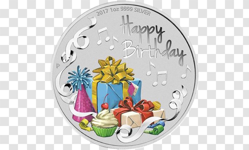 Perth Mint Birthday Silver Coin - Anniversary - Joyeux Anniversaire Transparent PNG