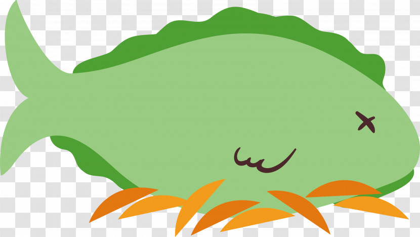 Frogs Green Leaf Fish Tail Transparent PNG
