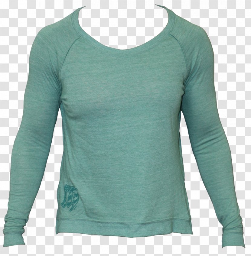 T-shirt Hoodie Sleeve CrossFit Mayhem Sweater - Turquoise Transparent PNG