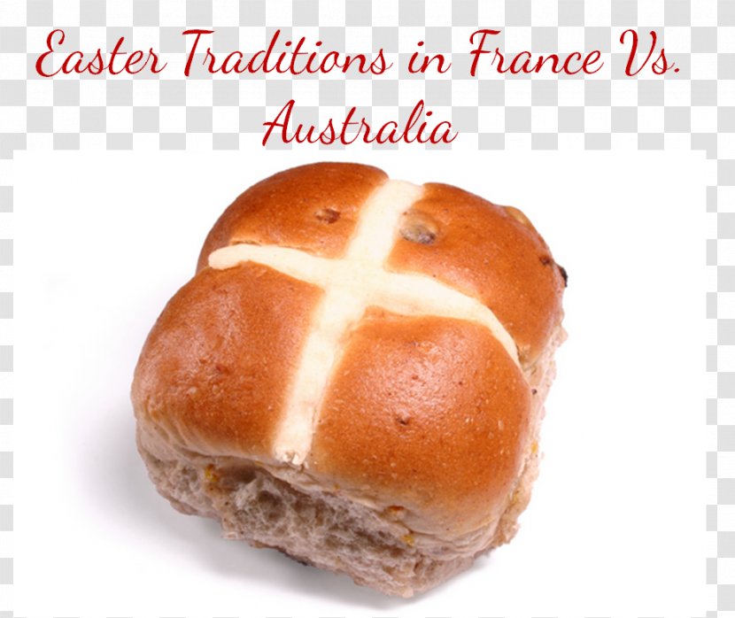 Hot Cross Bun French Cuisine Tsoureki Easter Food - Bread Transparent PNG