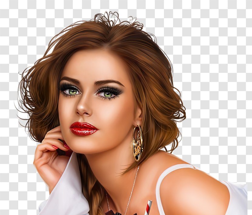 Image JPEG Illustration YouTube GIF - Model - Brown Hair Transparent PNG