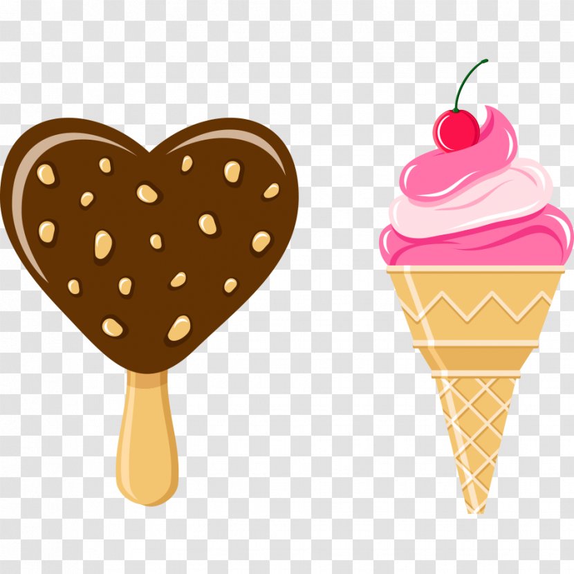 Ice Cream Cone Strawberry Chocolate Banana Split - Creative Transparent PNG