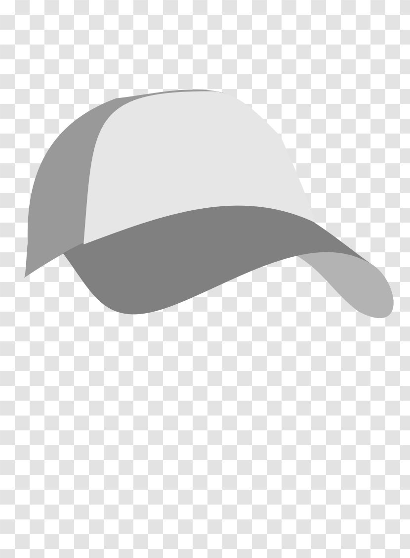 Baseball Cap Clip Art - Black And White - Caps Transparent PNG