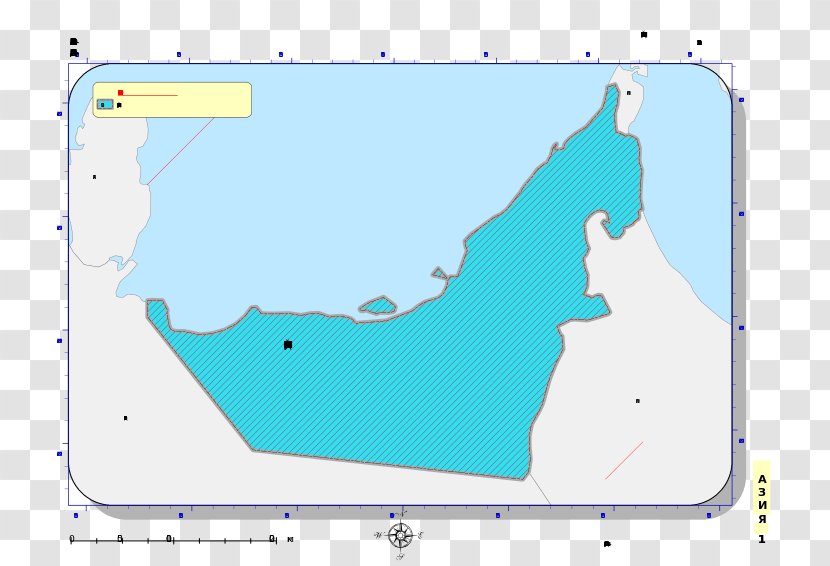 Abu Dhabi World Map - Vector Transparent PNG