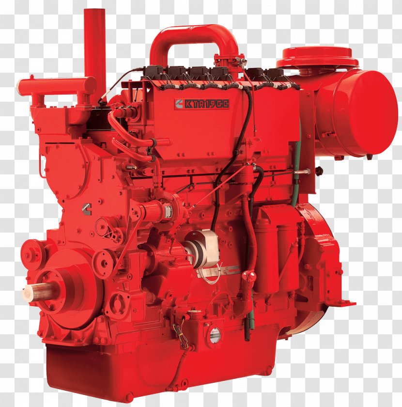 Gas Engine Cummins Natural Compressor - Auto Part Transparent PNG