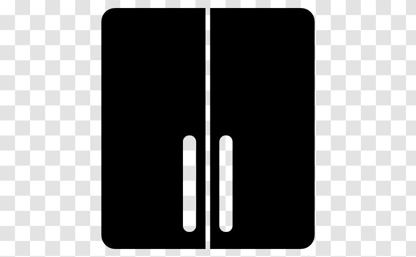 Black And White Rectangle - Door Transparent PNG
