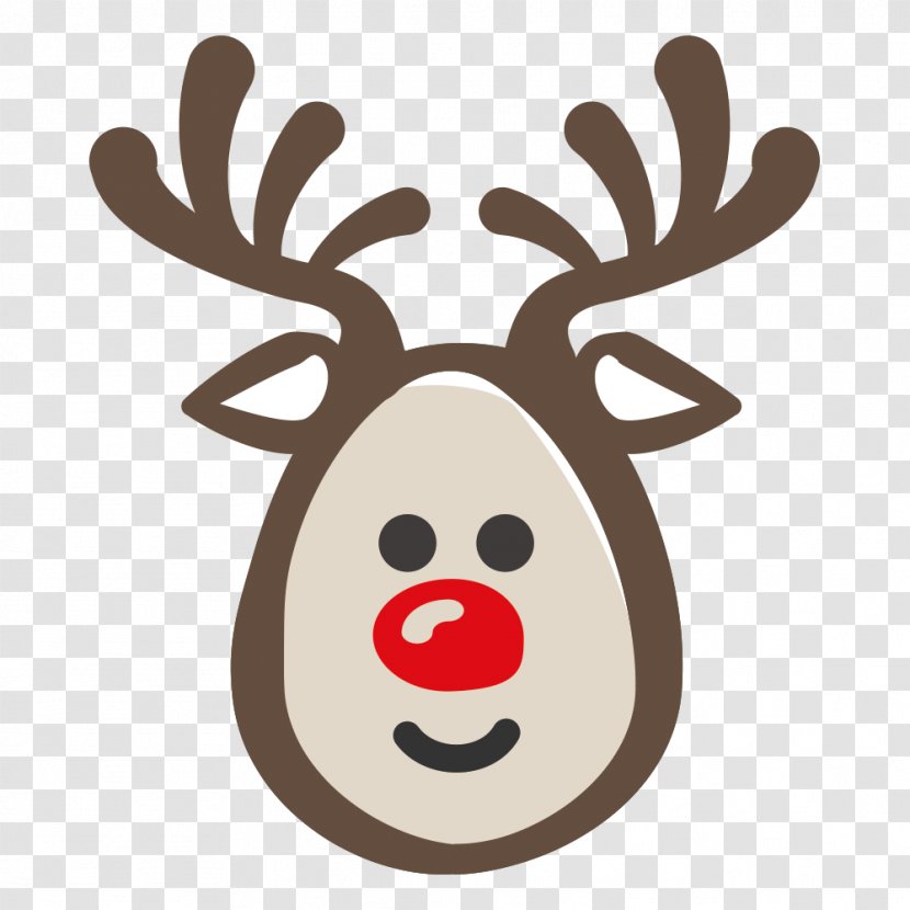 Reindeer Antler Snout Character Clip Art - Nose - Wish List Transparent PNG