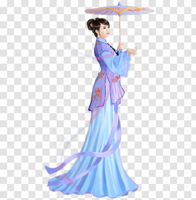 Xue Baochai Lin Daiyu Dream Of The Red Chamber U91d1u9675u5341u4e8cu91f5 Shi Xiangyun - Cartoon - Umbrella Beauty Transparent PNG