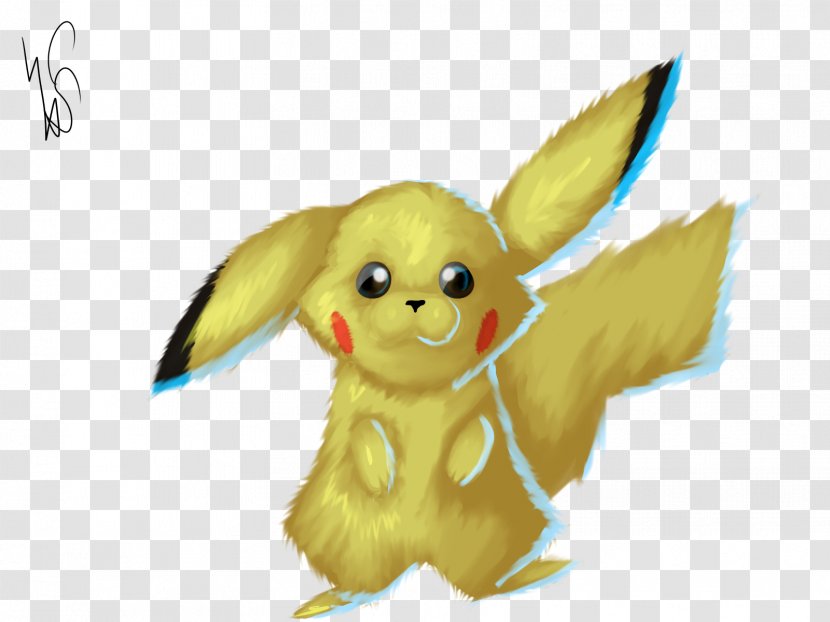 Hare Domestic Rabbit Dog Easter Bunny - Organism - Pikachu Transparent PNG