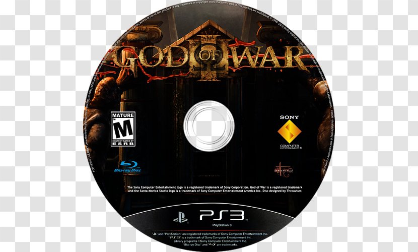 God Of War III Compact Disc PlayStation 3 Disk Storage - Dvd Transparent PNG