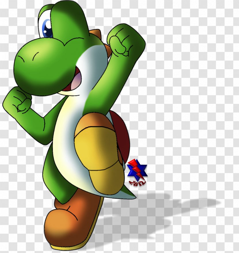Paper Mario: The Thousand-Year Door Yoshi Green Character Blue - Plant Transparent PNG