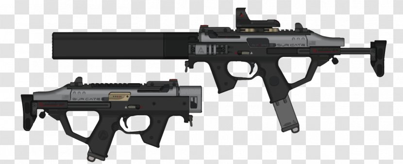 Meerkat Submachine Gun Weapon Firearm Art - Flower - Vector Military Transparent PNG