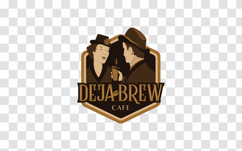 Logo Graphic Design Cafe Brand - Deja Brew Coffee Transparent PNG