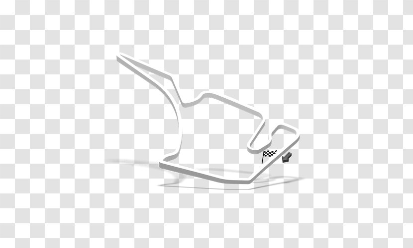 Chair White Line Angle - Monochrome Transparent PNG
