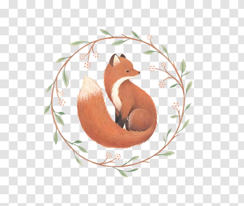 Red Fox Drawing Art - Printmaking Transparent PNG