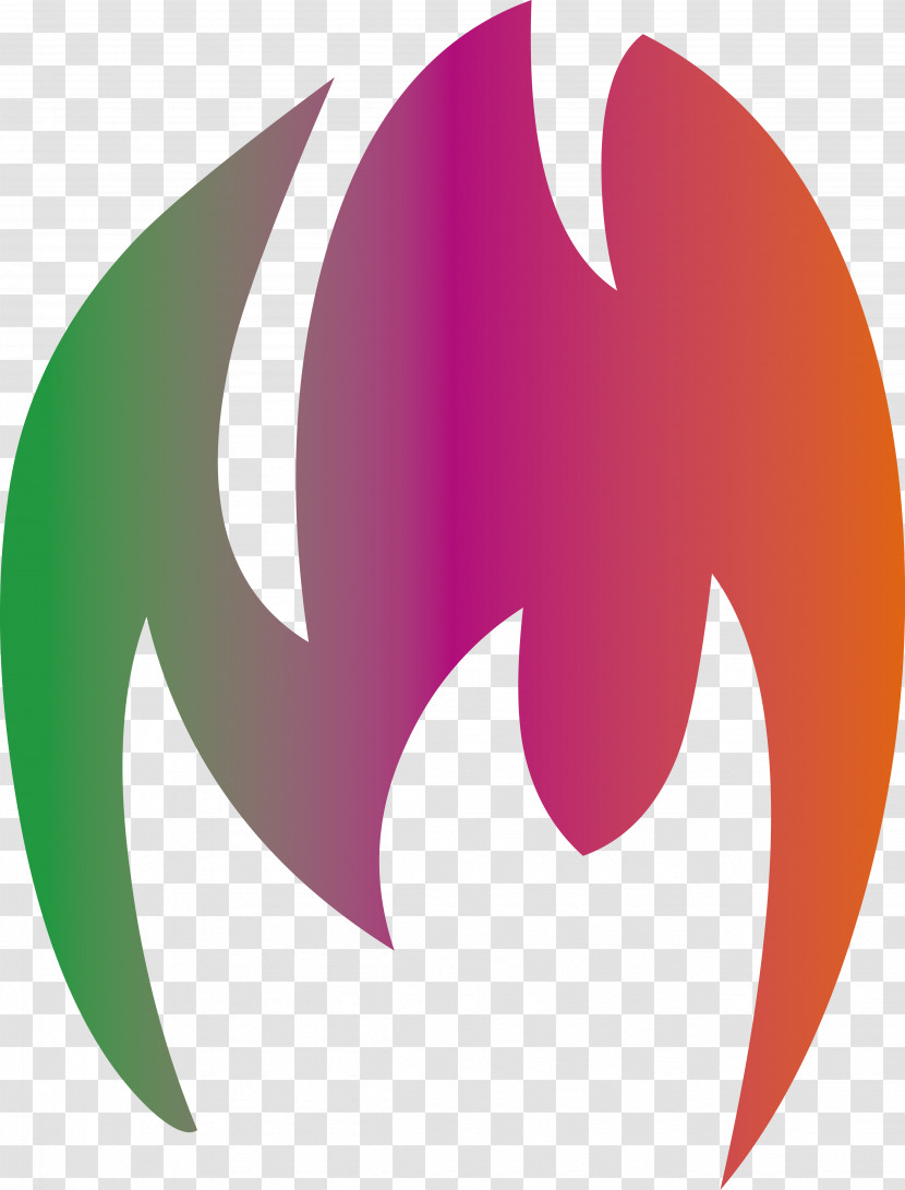 Leaf Logo Symbol Text Pink Transparent PNG