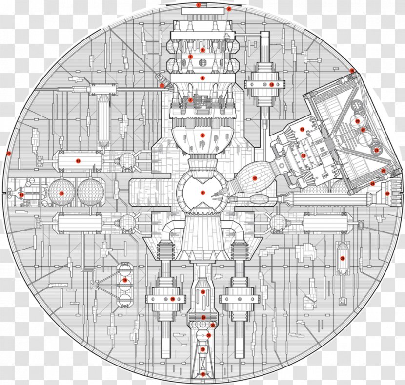 Death Star Owner's Technical Manual: Imperial DS-1 Orbital Battle Station Luke Skywalker Wars Blueprint - Millennium Falcon - Plan Transparent PNG