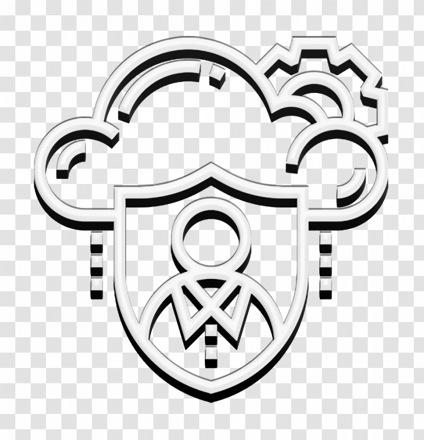 Cloud Service Icon Private Icon Privacy Icon Transparent PNG