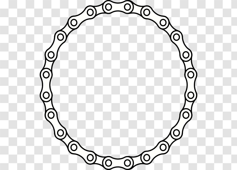 Bicycle Chain Clip Art - Royaltyfree - Circle Cliparts Transparent PNG