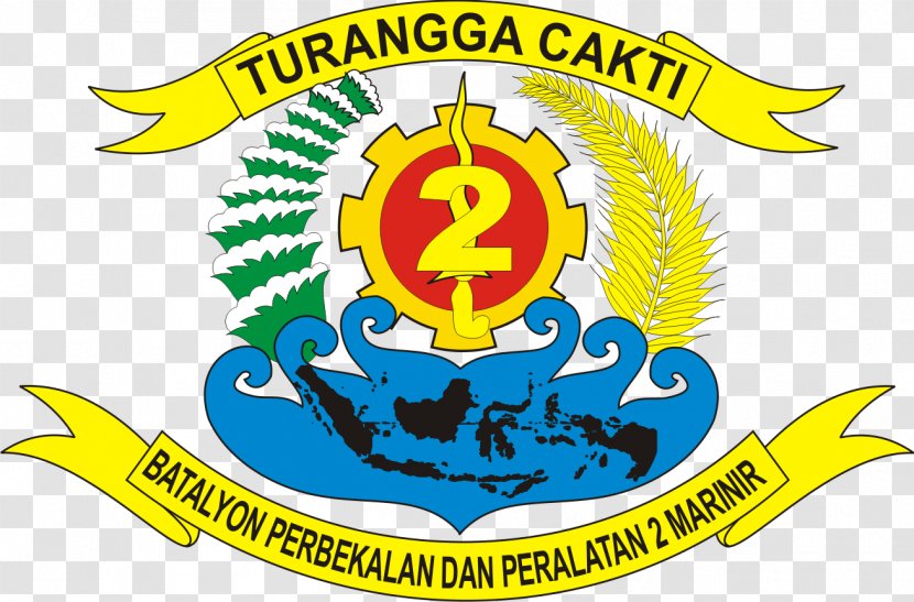 Indonesian Marine Corps Marines Batalyon Perbekalan Dan Peralatan 2/Marinir Force II Navy - Emblem - Military Transparent PNG