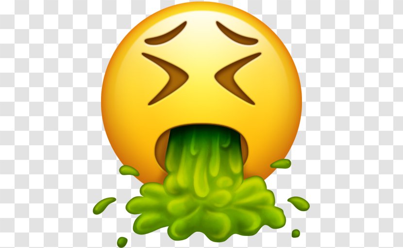 Emojipedia Vomiting Emoticon Apple Color Emoji Transparent PNG