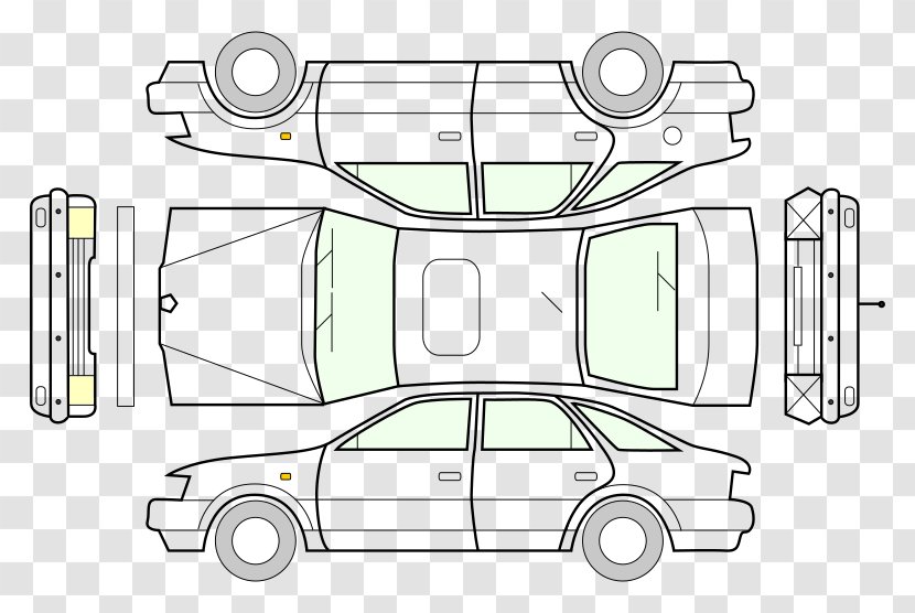 Car Wiring Diagram Clip Art - Circuit - Parts Transparent PNG