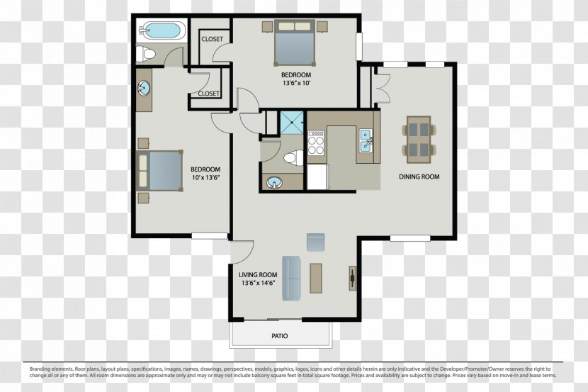 Floor Plan Villa Siena Living Room House Bedroom - Real Estate Transparent PNG