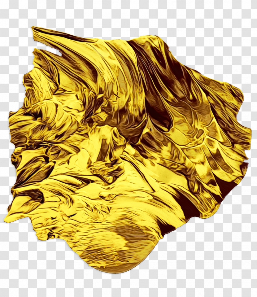 Gold Yellow Silk Transparent PNG