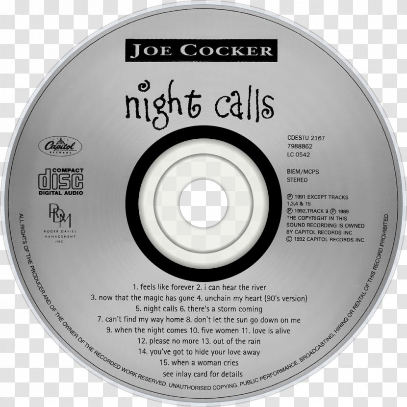Compact Disc Night Calls Album Stingray Phonograph Record - Flower - Musical Transparent PNG