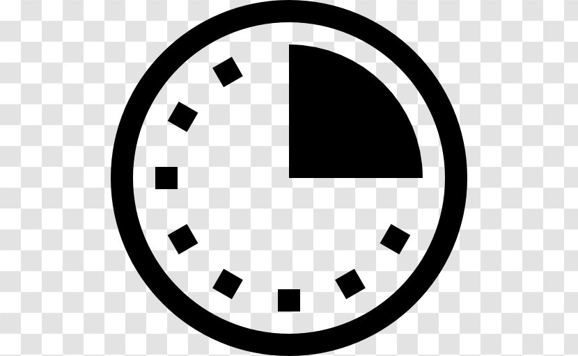 Time & Attendance Clocks Alarm Clip Art - Black And White - Clock Transparent PNG
