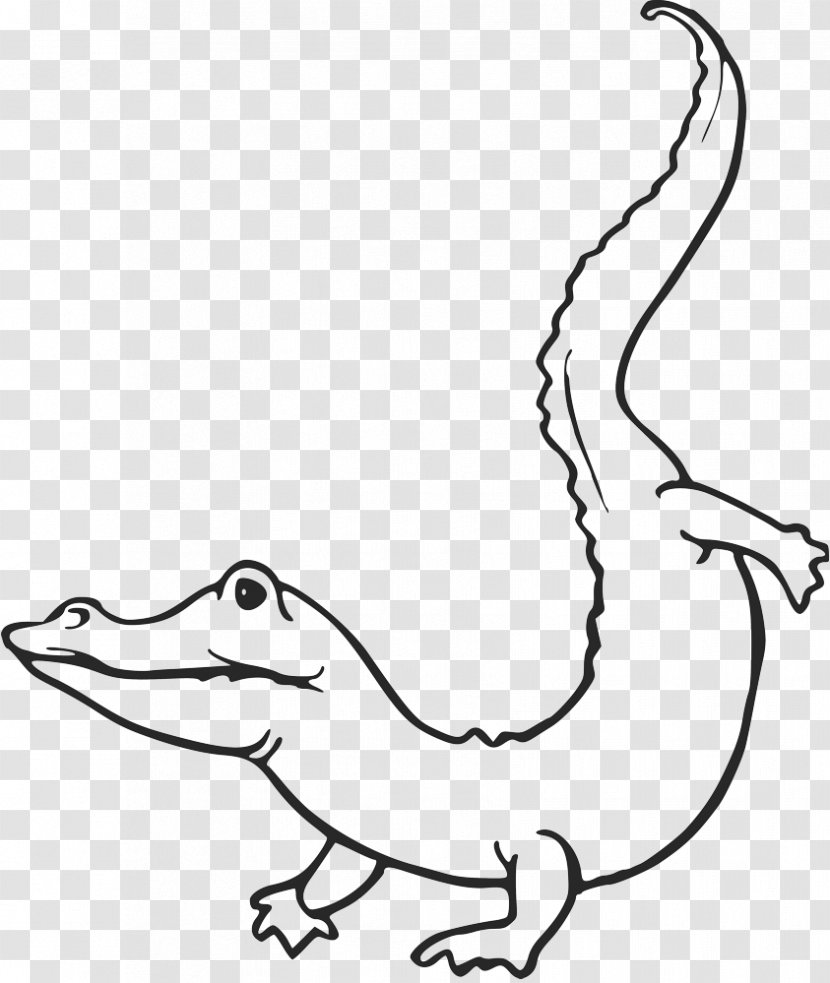 Alligator Crocodile Stencil Clip Art - Reptile Transparent PNG