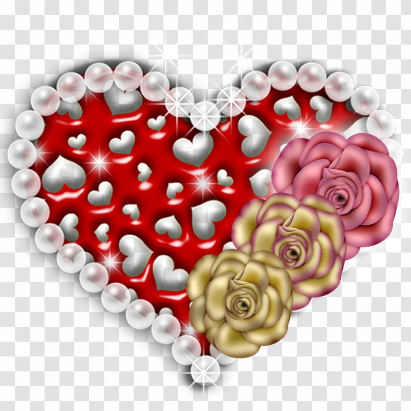 Heart GIF Image Napperons Ronds - Flower Transparent PNG
