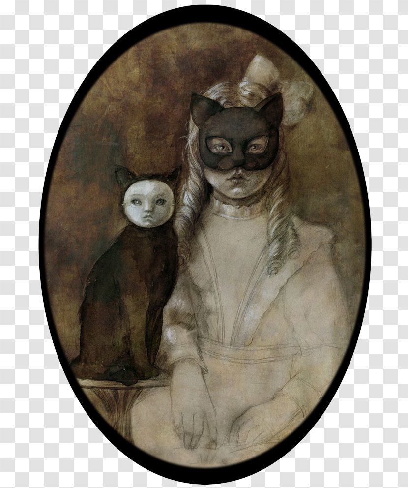 Birgit: Historia De Una Muerte Whiskers Drawing Art - Cat Mask Transparent PNG