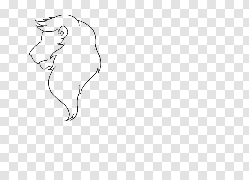 Lion Drawing Simba Sketch - Silhouette Transparent PNG