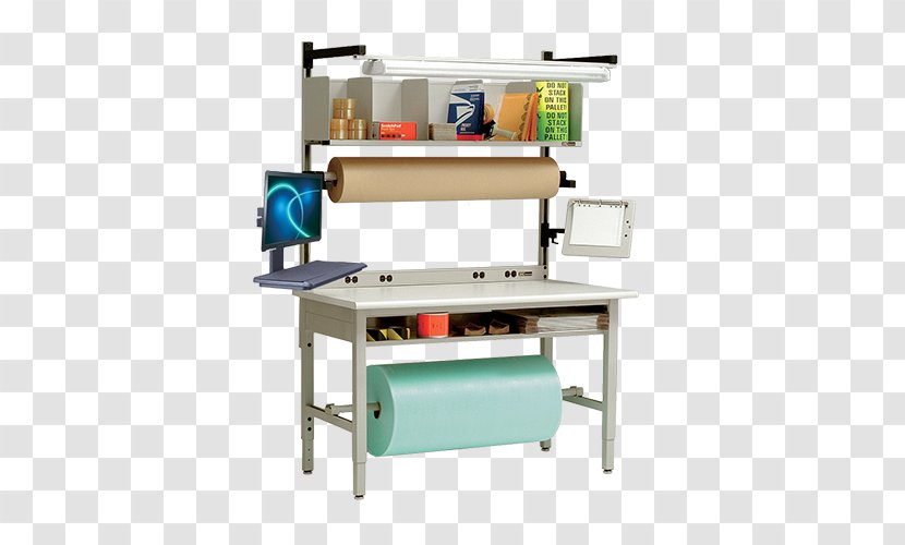 Table Workbench Packaging And Labeling - Office Supplies - Receiving Station Transparent PNG