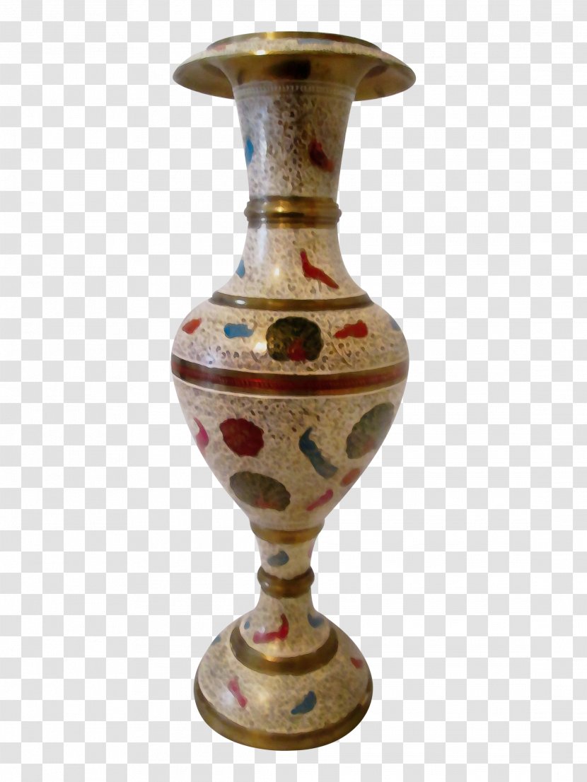 Vase Ceramic Artifact Antique Brass - Interior Design - Metal Transparent PNG