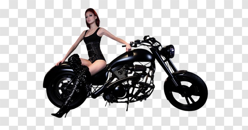 Chopper Motorcycle Accessories Drawing Woman - Cartoon Transparent PNG