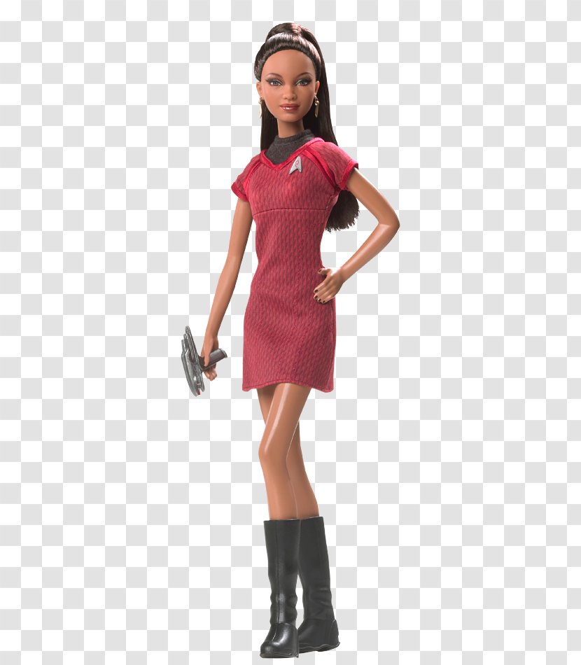 Zoe Saldana Uhura Spock James T. Kirk Star Trek - Sleeve - Barbie Doll Transparent PNG