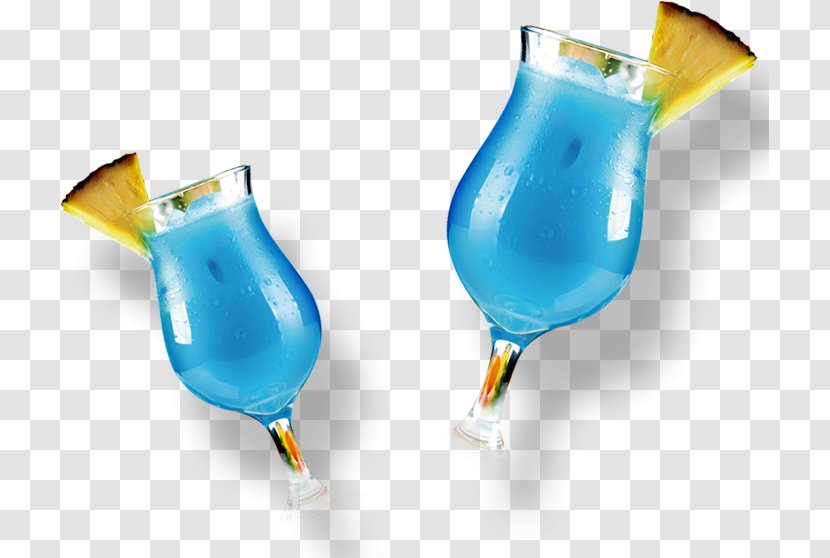 Cocktail Garnish Blue Hawaii Non-alcoholic Drink - Lagoon Transparent PNG