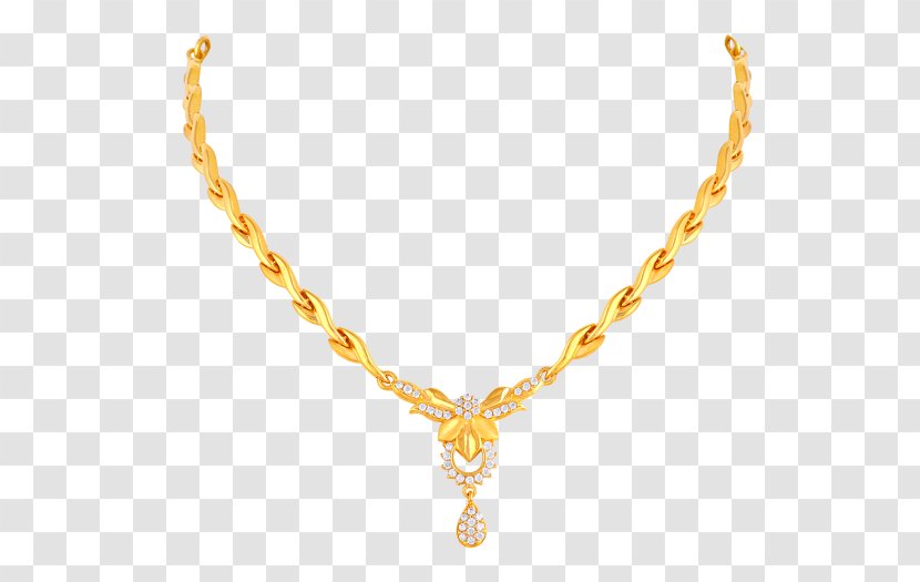 Necklace Earring Body Jewellery Gold Transparent PNG