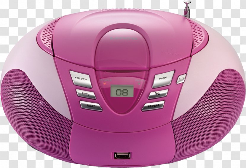 CD Player Boombox Compact Disc Lenco SCD-37 USB - Lecteur De Cd - Ghetto Blaster Transparent PNG