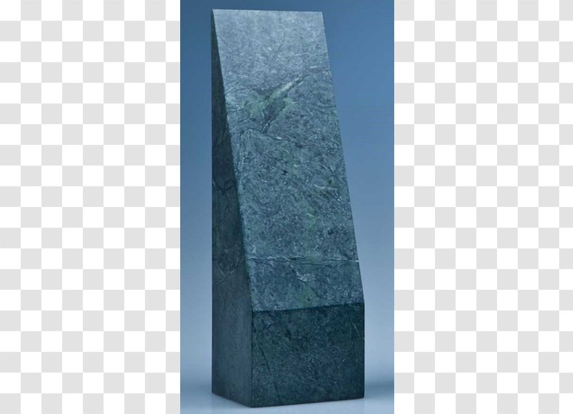Marble Sculpture Angle Slope - Monolith - Green Rattan Transparent PNG