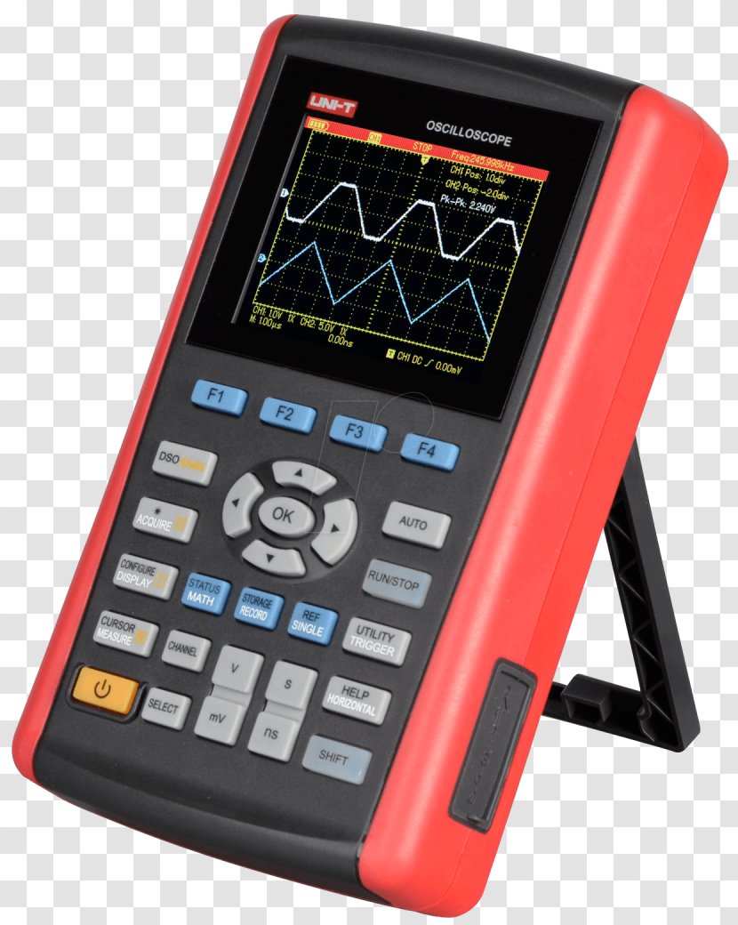 Digital Storage Oscilloscope Multimeter Measuring Instrument Signal - Bandwidth - Hand Held Transparent PNG