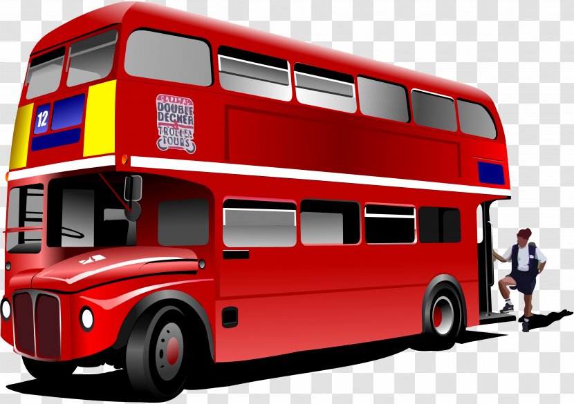 Double-decker Bus London Buses - Royaltyfree Transparent PNG